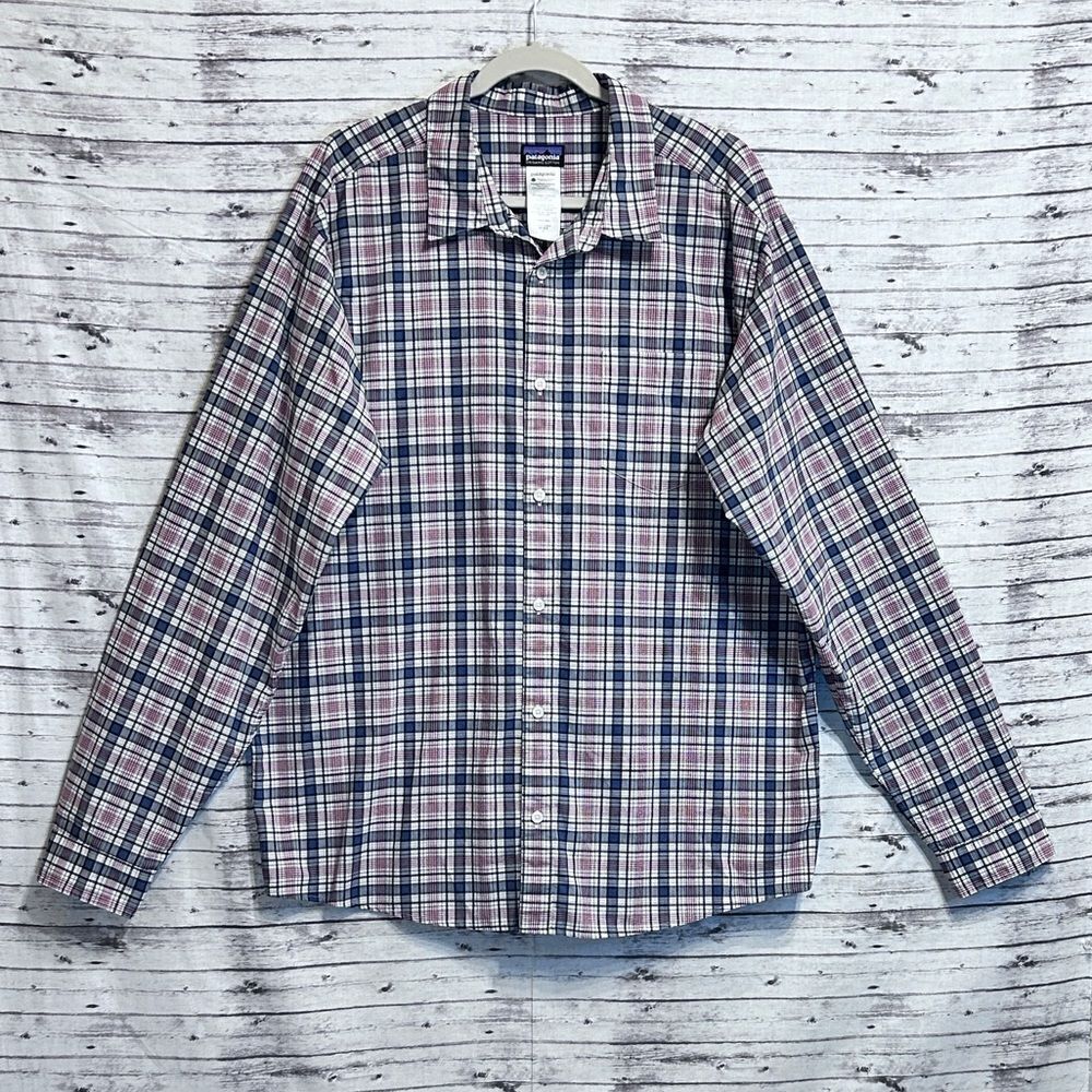Patagonia Long Sleeve Fezzman Plaid Shirt - Picture 1 of 11